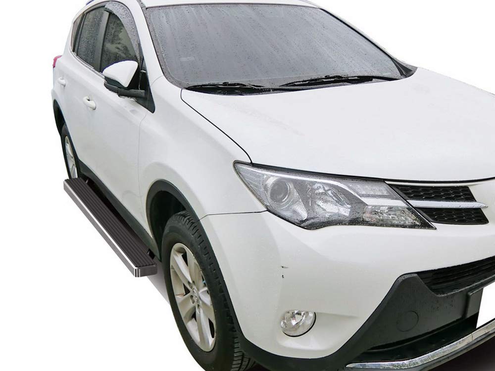 APS Premium 4in Running Boards for Toyota RAV4 2013-2015 | Side Steps Nerf Bars | Off-Road Accessories for SUV Truck | Easy Installation & Durable Aluminum Construction