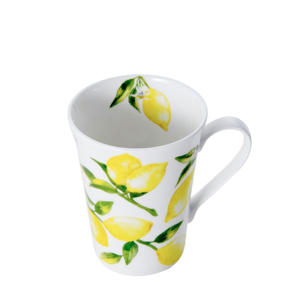 40-Piece Lemon-Themed Dinnerware Set - Service for 8 - Modern Porcelain Tableware for Family Dinners, Parties & Restaurant Use