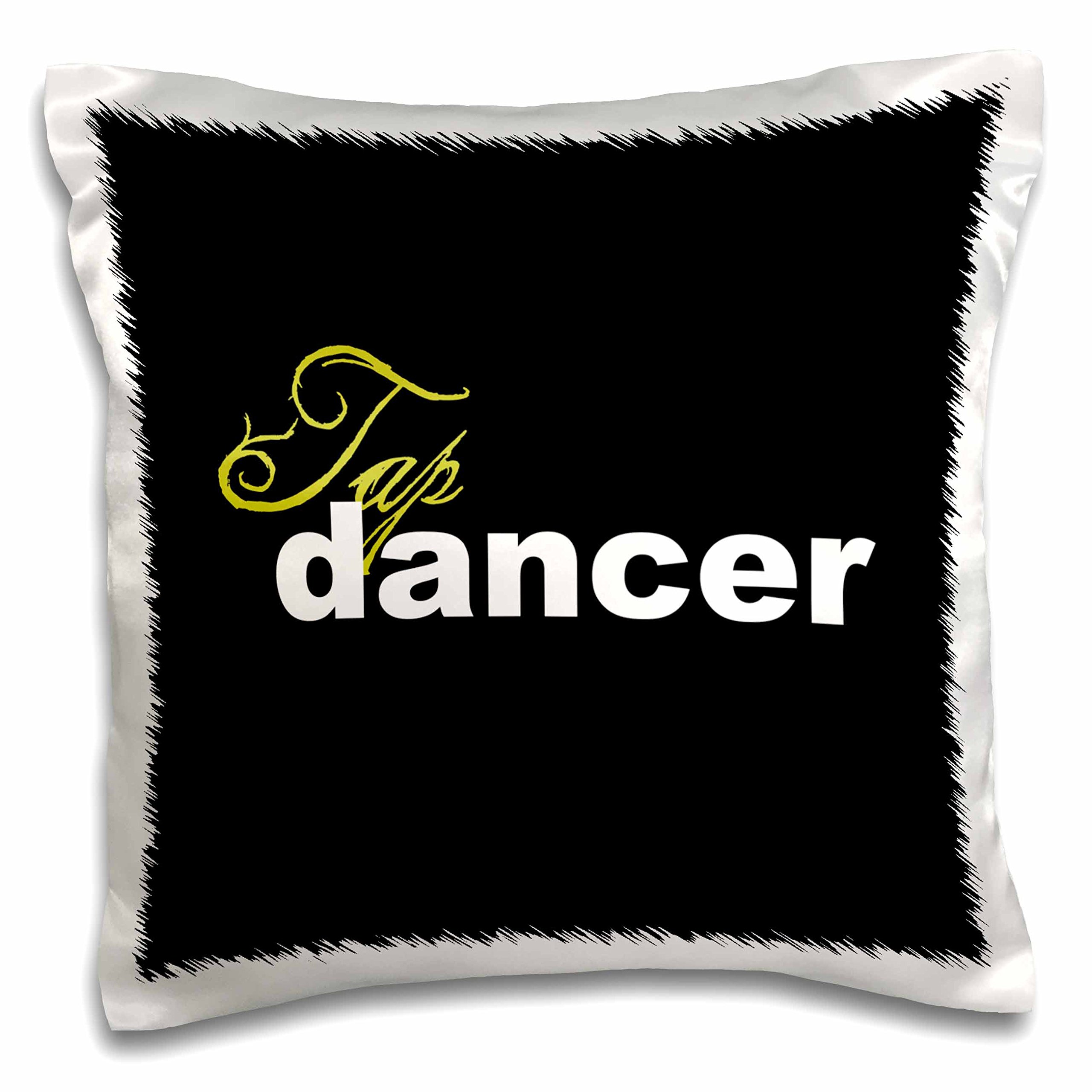 3D Rose Tap Dancer Pillow Case - 16x16 Inch Decorative Square Pillow Cover for Home, Bedroom, Couch & Sofa - Machine Washable & Durable Fabric - Perfect Gift for Dance Lovers