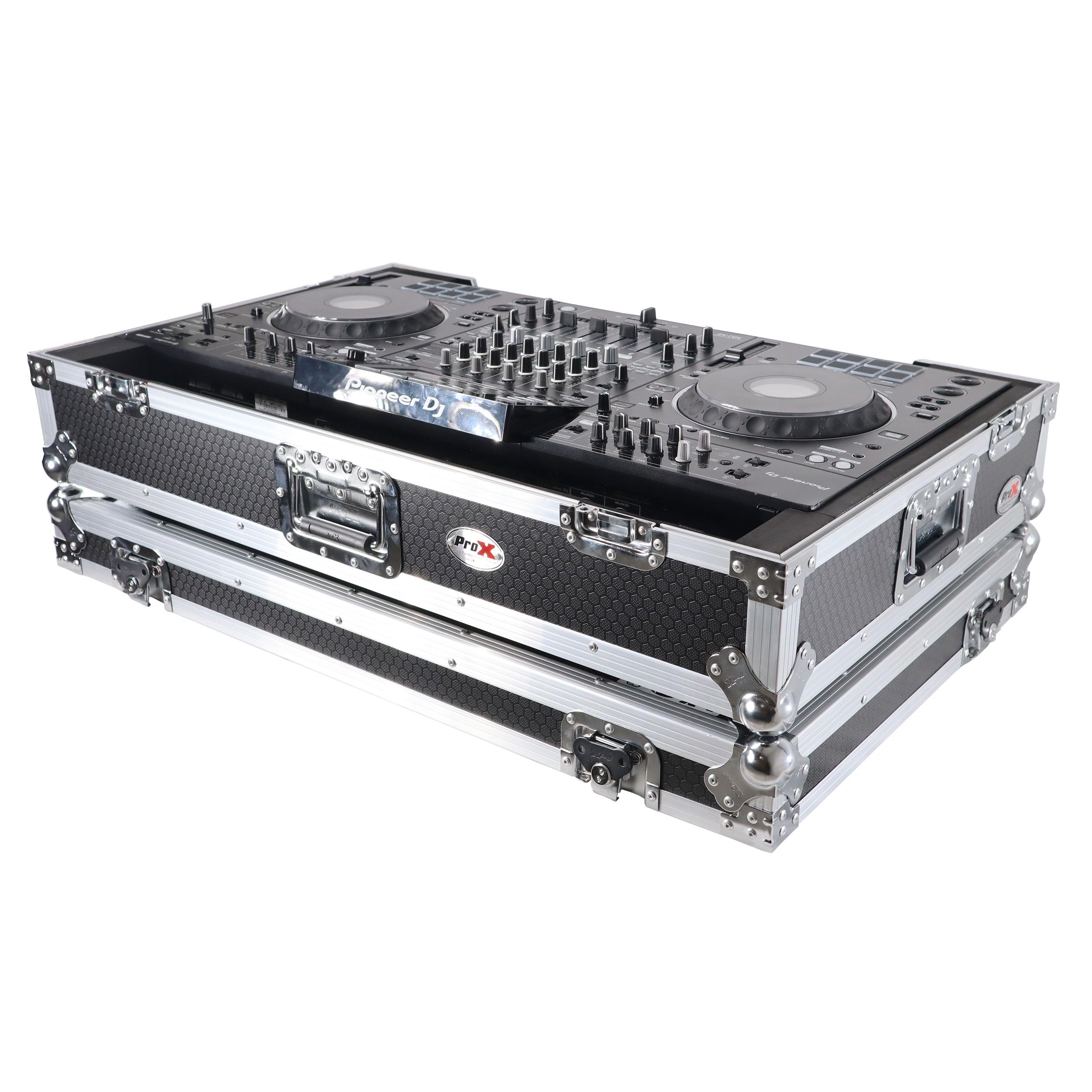 ProX XS-XDJXZW ATA Flight Case for Pioneer XDJ-XZ DJ Controller - Heavy Duty 1U Rack Space & Wheels - Perfect for DJ Gigs, Tours & Studio Protection