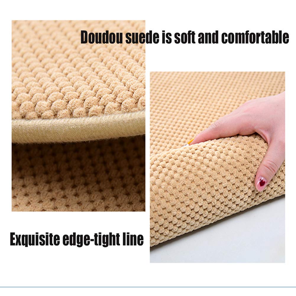 Non-Slip Super Absorbent Memory Foam Bath Mat - Soft Bathroom Rug for Bathroom, Kitchen & Living Room - Blue 55x85cm (22x33inch) - Perfect for Spa-Like Comfort & Wet Floor Safety