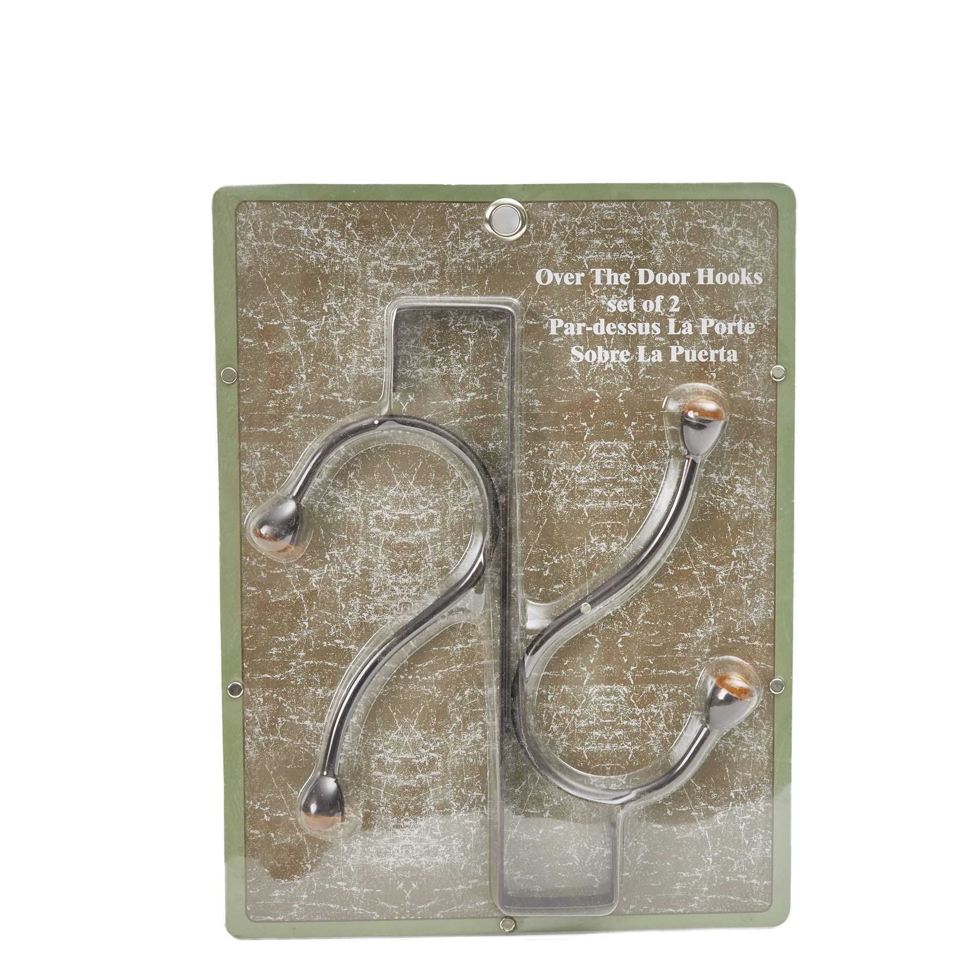 Elegant Home Fashions Decorative Amber Door Hooks - Perfect for Hanging Coats, Hats & Bags in Entryways, Bedrooms & Bathrooms