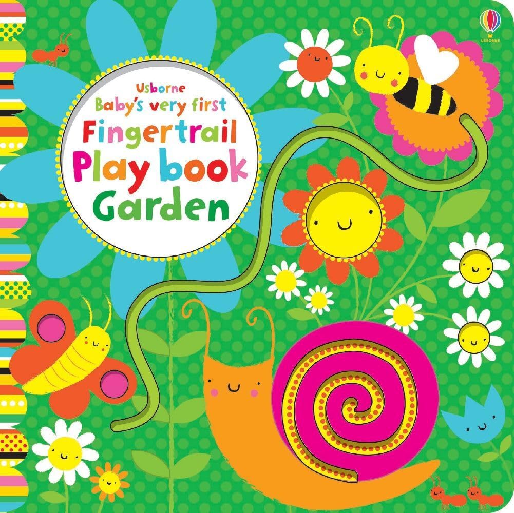 Baby's First Fingertrail Play Book - Garden Themed Sensory Board Book for Toddlers | Early Learning & Interactive Play | Perfect for Bedtime, Travel & Montessori Activities