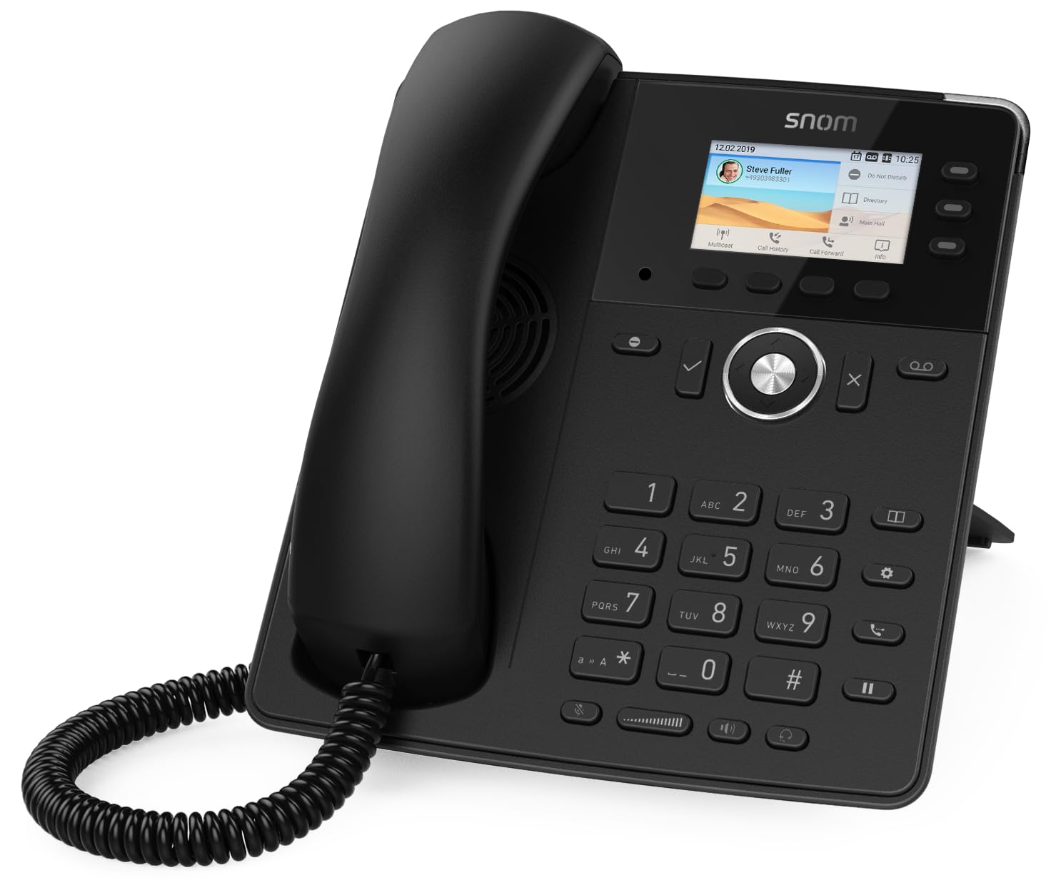 Snom D717 IP Phone - SIP Desktop Phone with 3-Key Auto-Labeling, HD TFT Color Screen, Built-in Light Sensor & PoE (IEEE 802.3af) - Black (Model 00004397) - Perfect for Office Communication & VoIP Business Phone Systems