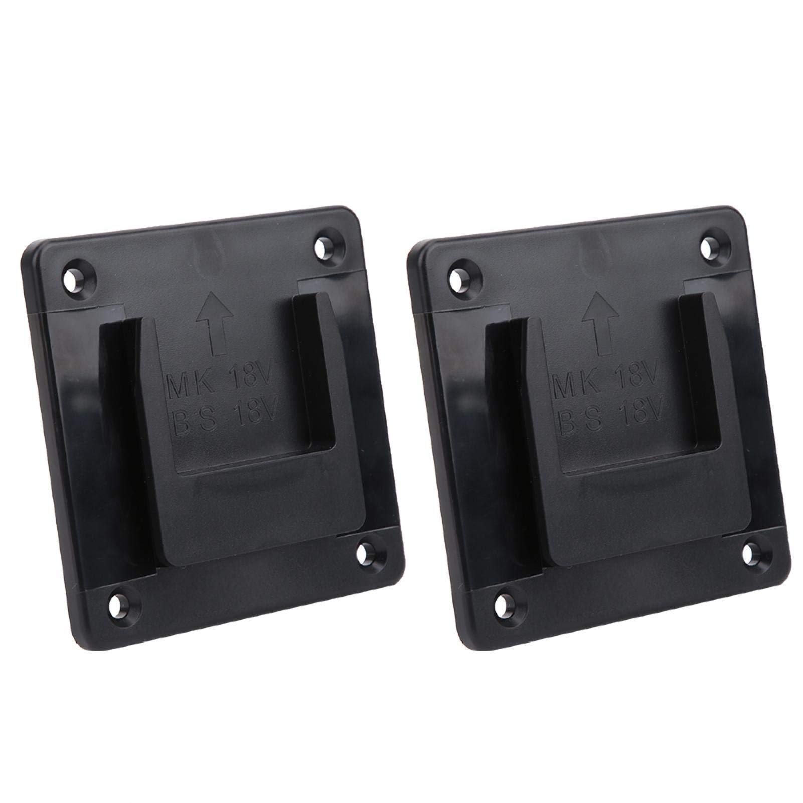 ABS & PC Power Machine Storage Rack - 2 Pack Electric Tool Holder for Bosch 18V Drill | Heavy Duty Tool Organizer | Workshop & Garage Storage Solution (Black)