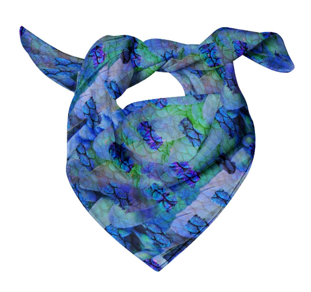Bimba Printed Pure Silk Scarf - Women's Hair Neck Head Bandana Wrap for Fashion Accessories, Gifts, and Special Occasions