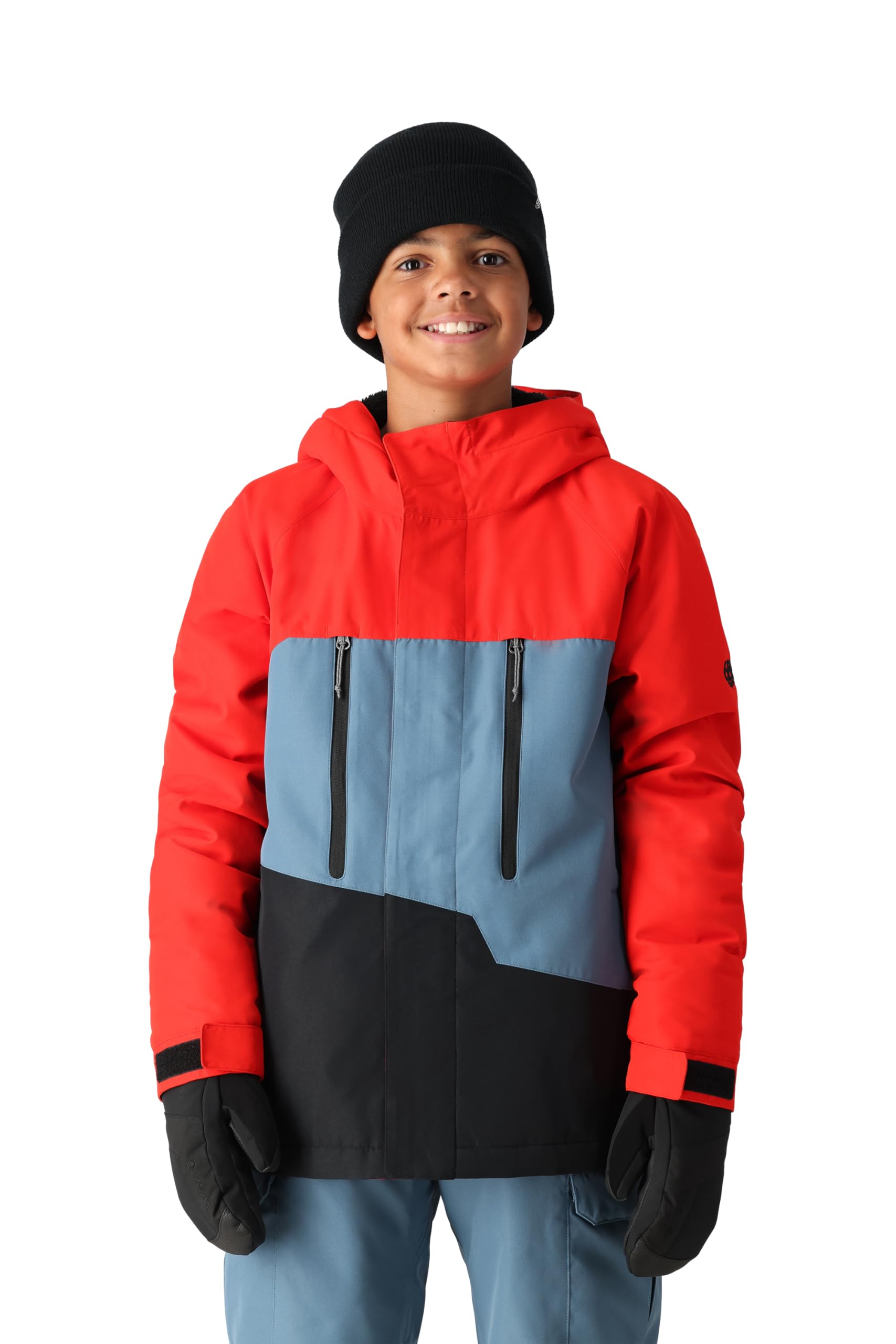 686 Boys' Geo Insulated Jacket - Waterproof Snow & Ski Jacket for Kids | Winter Thermal Outerwear | Weather-Resistant for Snowboarding, Skiing & Outdoor Activities