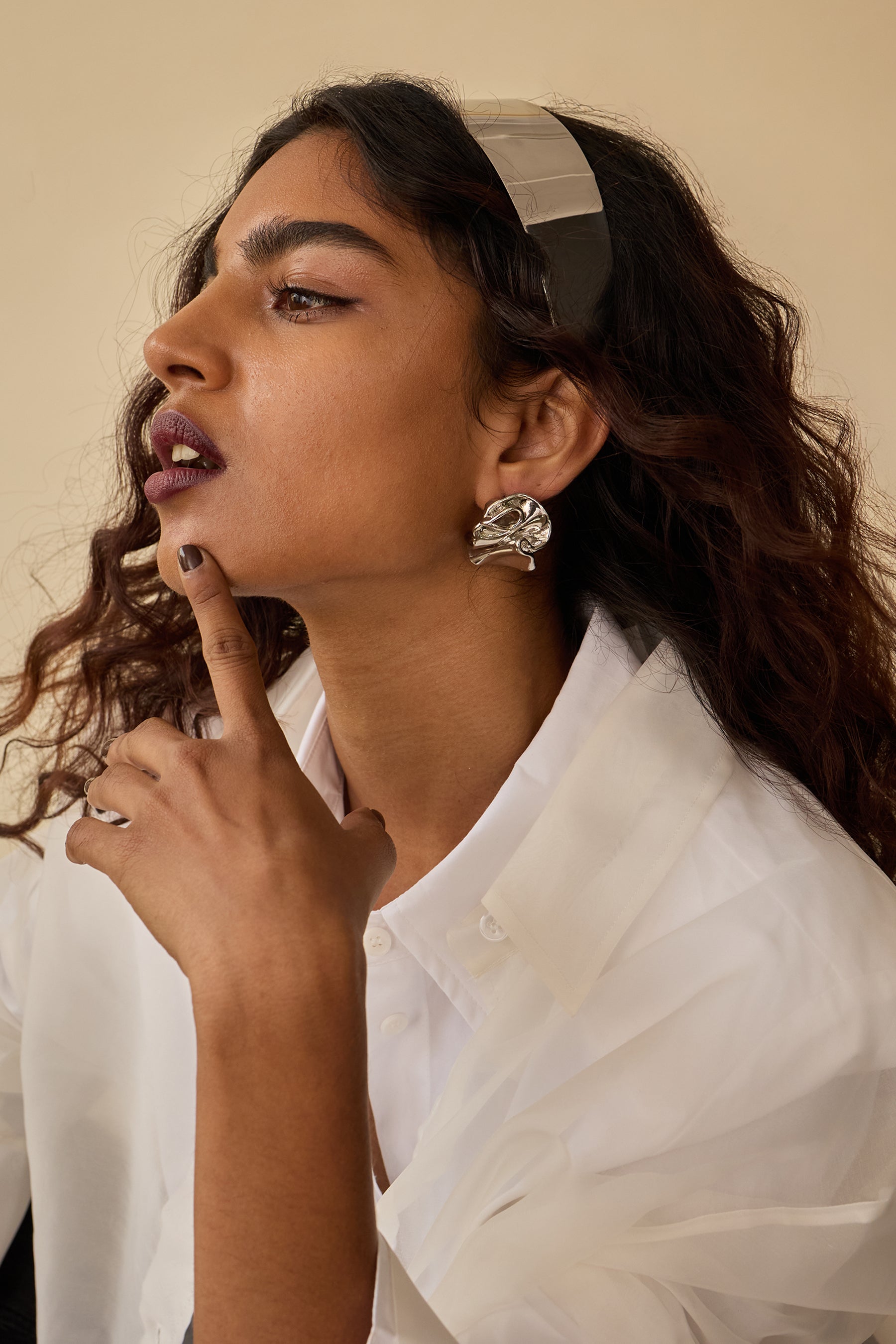 Elegant Ruffle Stud Earrings for Women - Trendy Fashion Jewelry Gift for Parties, Weddings & Daily Wear