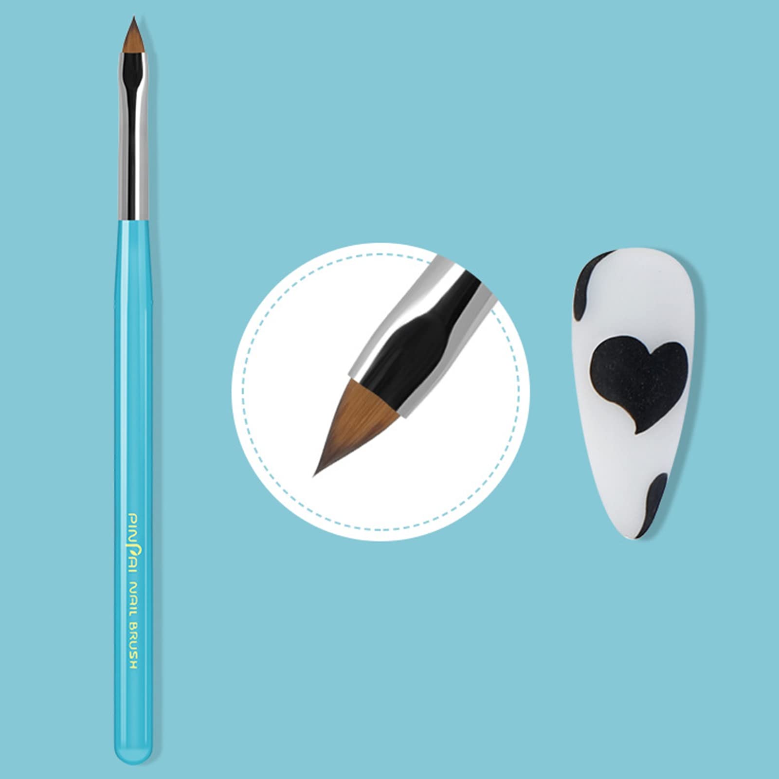 Professional Nail Art Brushes Set for DIY Nail Design - Dotting, Blooming, Painting & Gel Polish Application - Perfect for Salon, Home Manicure & Nail Art Enthusiasts