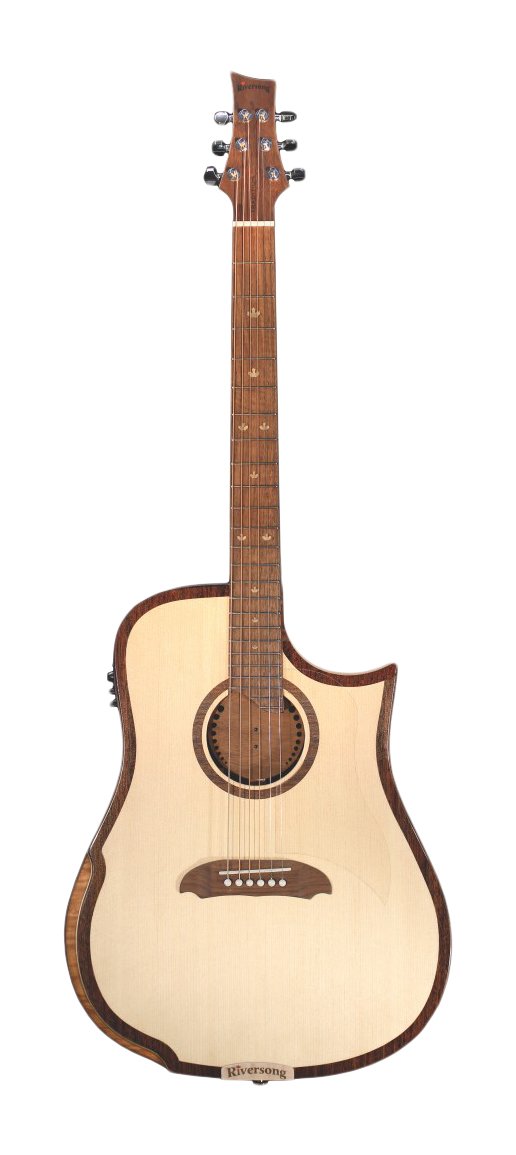 Riversong TRAD 2 P N Acoustic-Electric Guitar with Built-in Tuner - Professional Quality for Stage Performances, Studio Recording & Home Practice