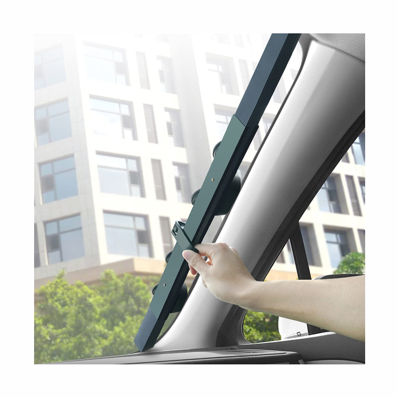 Universal Car Windshield Retractable Sun Shade - UV Protection & Heat Insulation - Fits Most Vehicles 45cm - Perfect for Parking, Road Trips & Privacy Protection