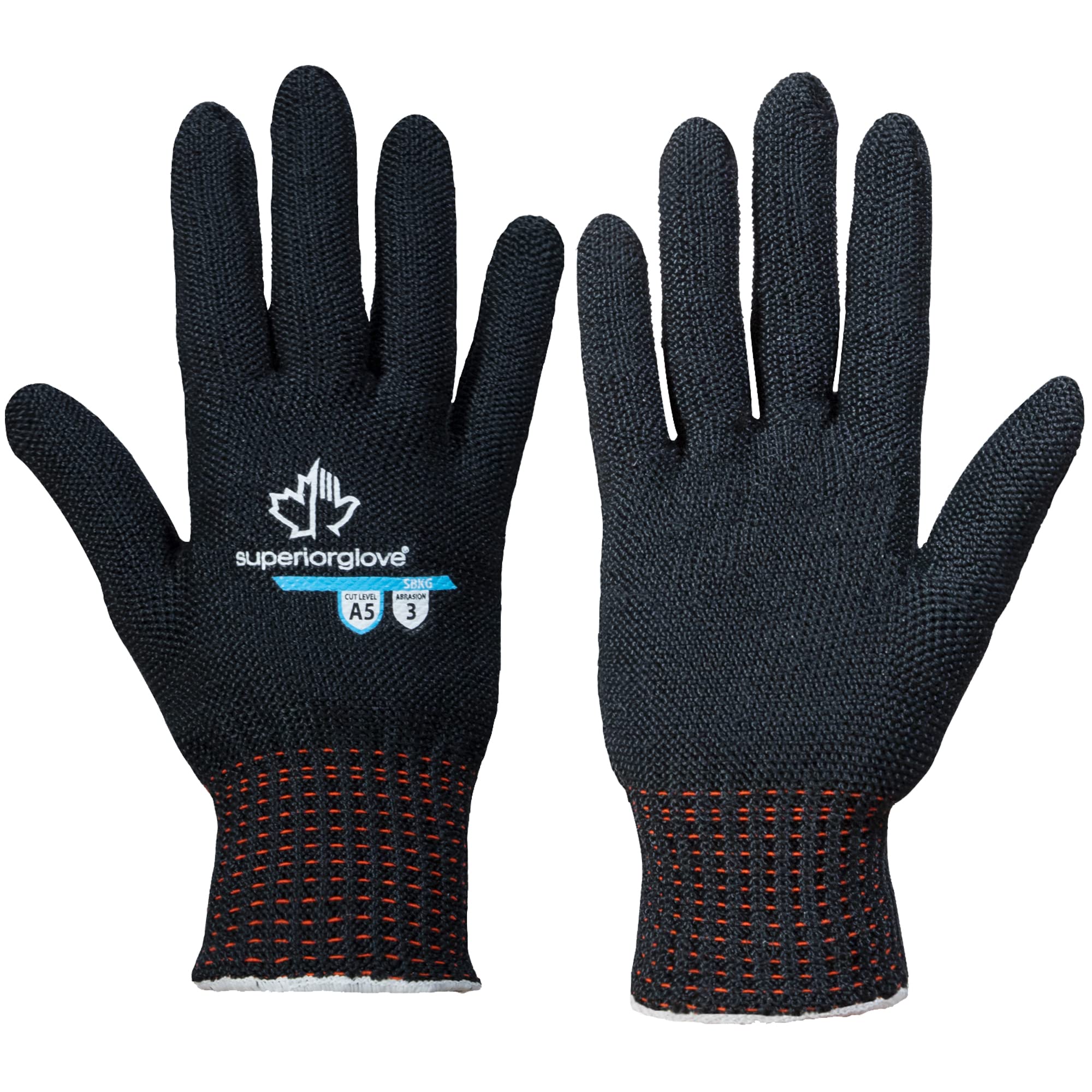 Contender Cut & Heat Resistant Work Gloves - Black Ambidextrous Reusable Safety Gloves for Adults (1 Pair) - Ideal for Welding, Construction & DIY Projects