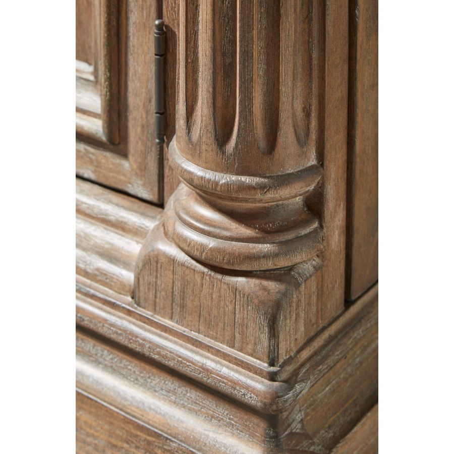 Elegant Brown Architrave Buffet Cabinet - Perfect for Dining Room Storage & Home Decor