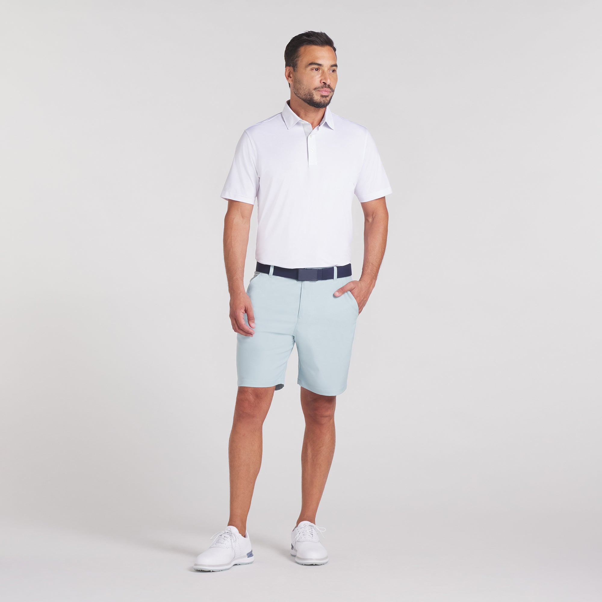 Dealer 8 Golf Shorts for Men - Modern Mint Color | Comfortable & Breathable Performance Shorts for Golfing, Casual Wear & Outdoor Activities