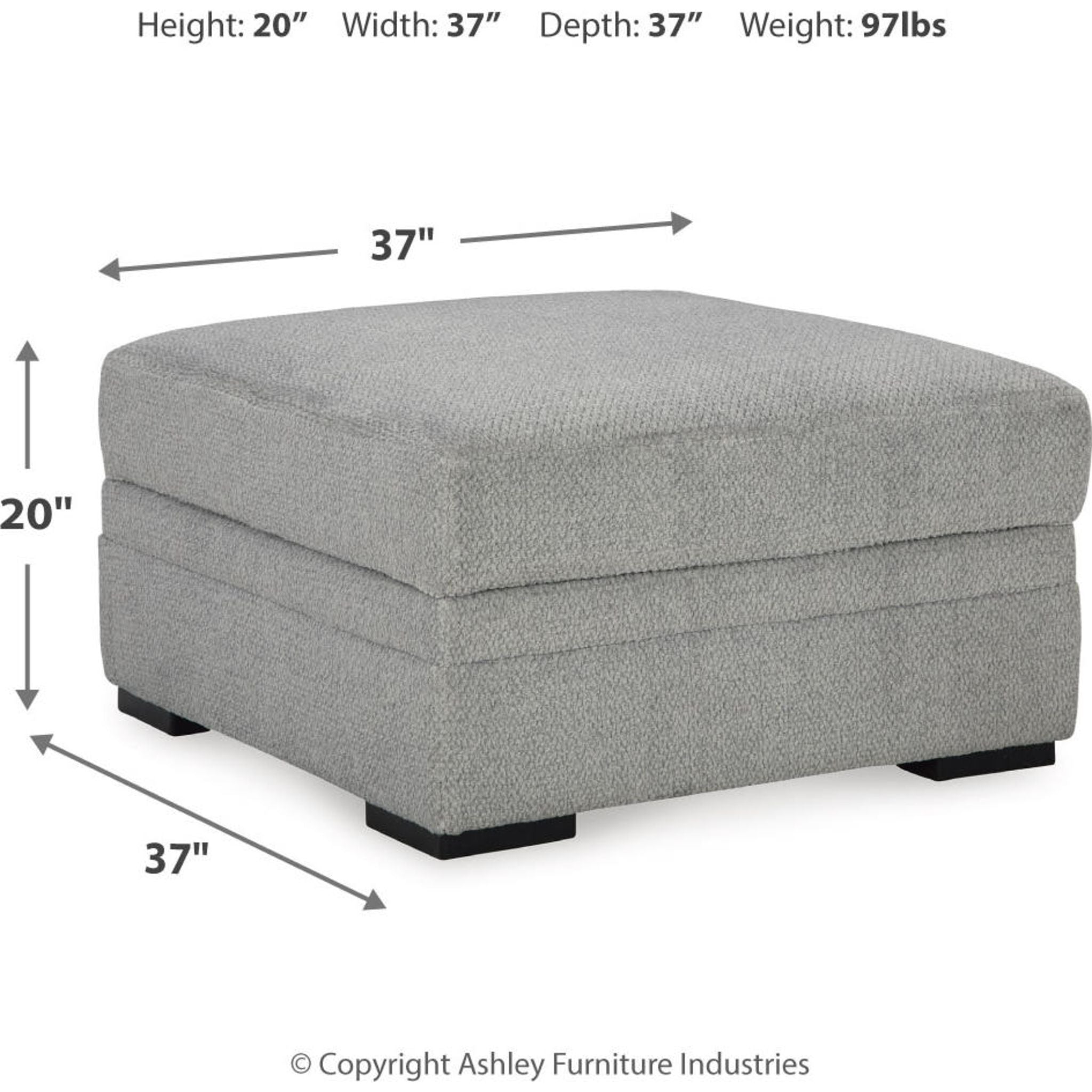 Casselbury Storage Ottoman Bench with Lift Top - Extra Seating & Hidden Storage for Living Room, Bedroom, or Entryway - Modern Upholstered Footrest & Coffee Table Alternative