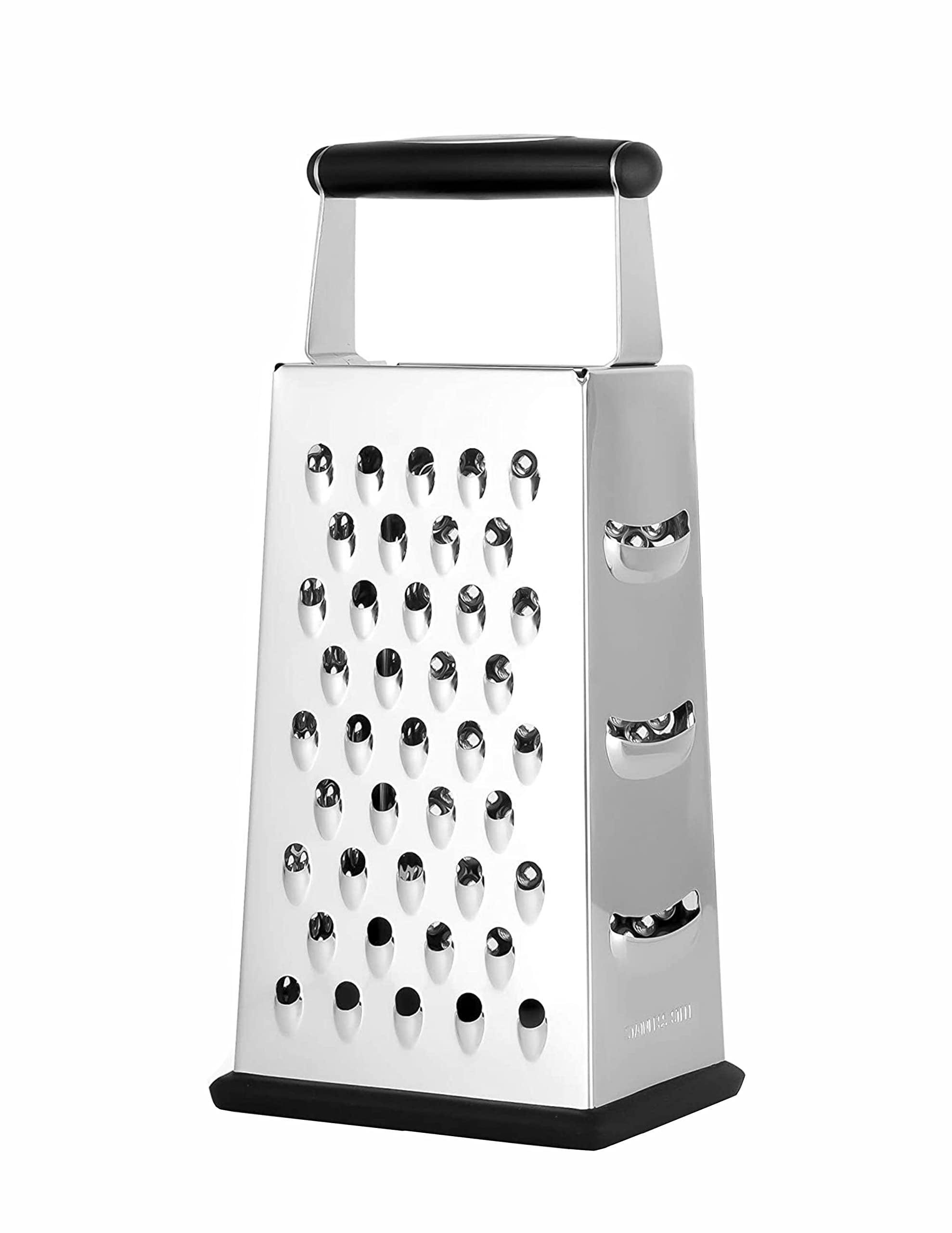 NAALSA - 9 Inch Stainless Steel Professional Multi-Purpose Grater, Vegetable Chopper & Slicer - Perfect for Cheese, Carrots, Cucumbers & More - Ideal for Salads, Meal Prep & Home Cooking