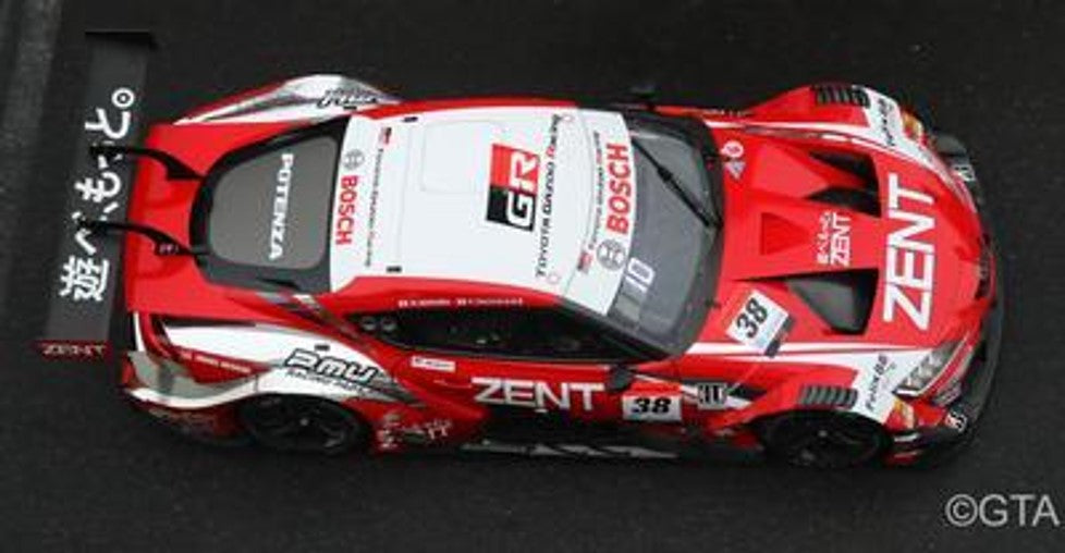 1:43 Scale ZENT CERUMO GR Supra No.38 GT500 Super GT 2023 Diecast Model Car - TGR Team with Yuji Tachikawa & Hiroaki Ishiura - Perfect for Collectors and Racing Enthusiasts