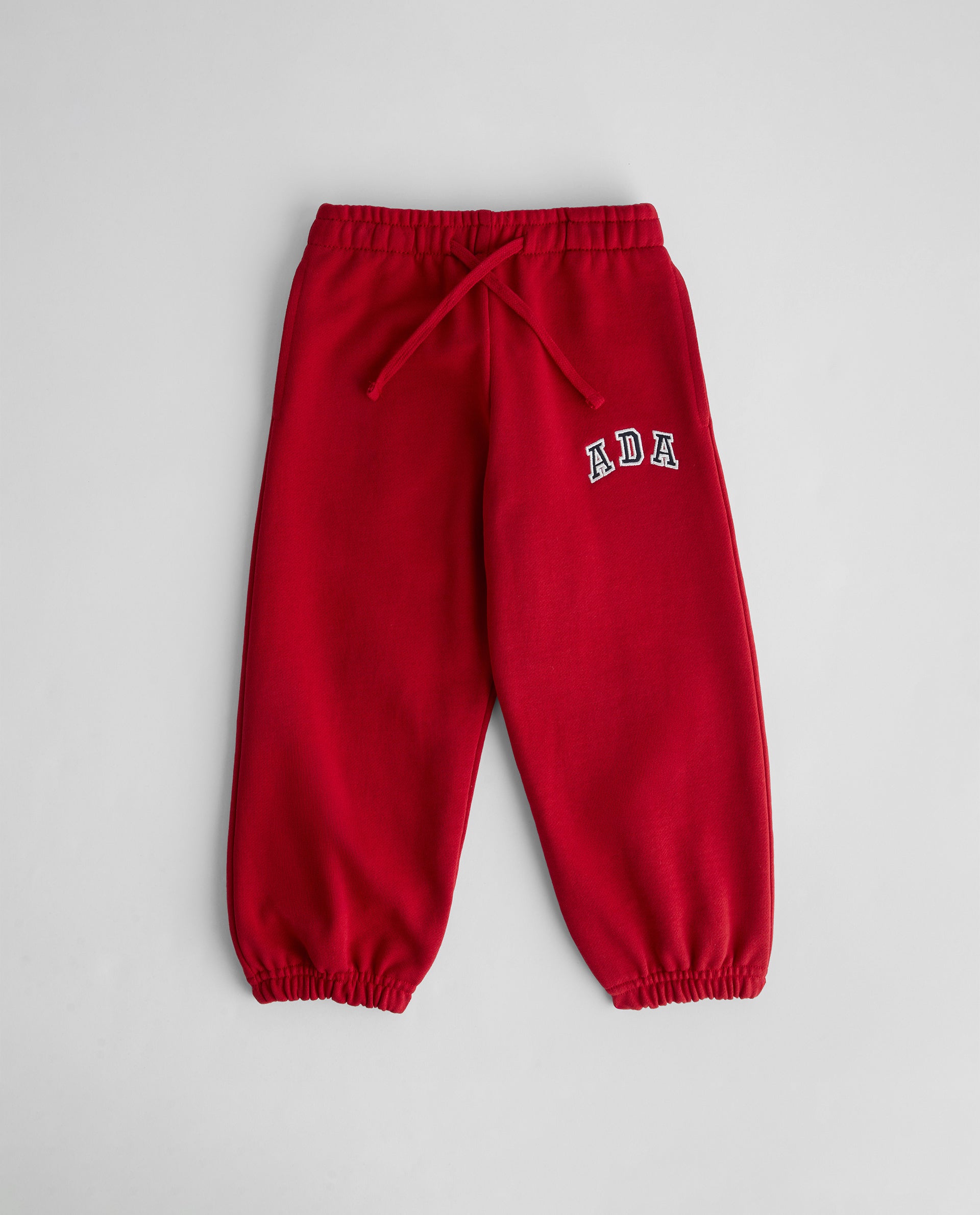 Mini ADA Sweatpants for Women - Classic Red Joggers, Comfortable Lounge Pants for Yoga, Running, Gym & Casual Wear