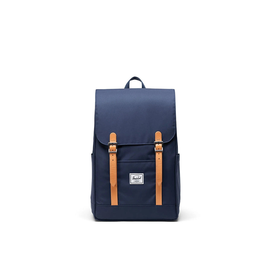 Herschel Retreat Small Backpack - Compact Daypack for Work, School & Travel - Lightweight Laptop Bag with Padded Sleeve - Black Iris Color