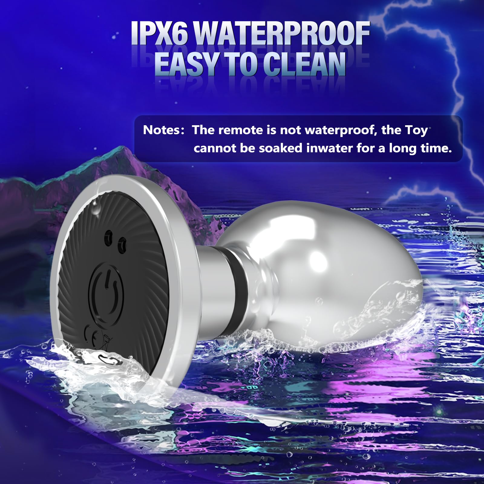 Electric Shock Vibrating Butt Plug for Men - Remote Control Anal Sex Toy with 10 Vibration & 6 E-Stim Modes, Prostate Massager - Perfect for Couples Play & Solo Pleasure