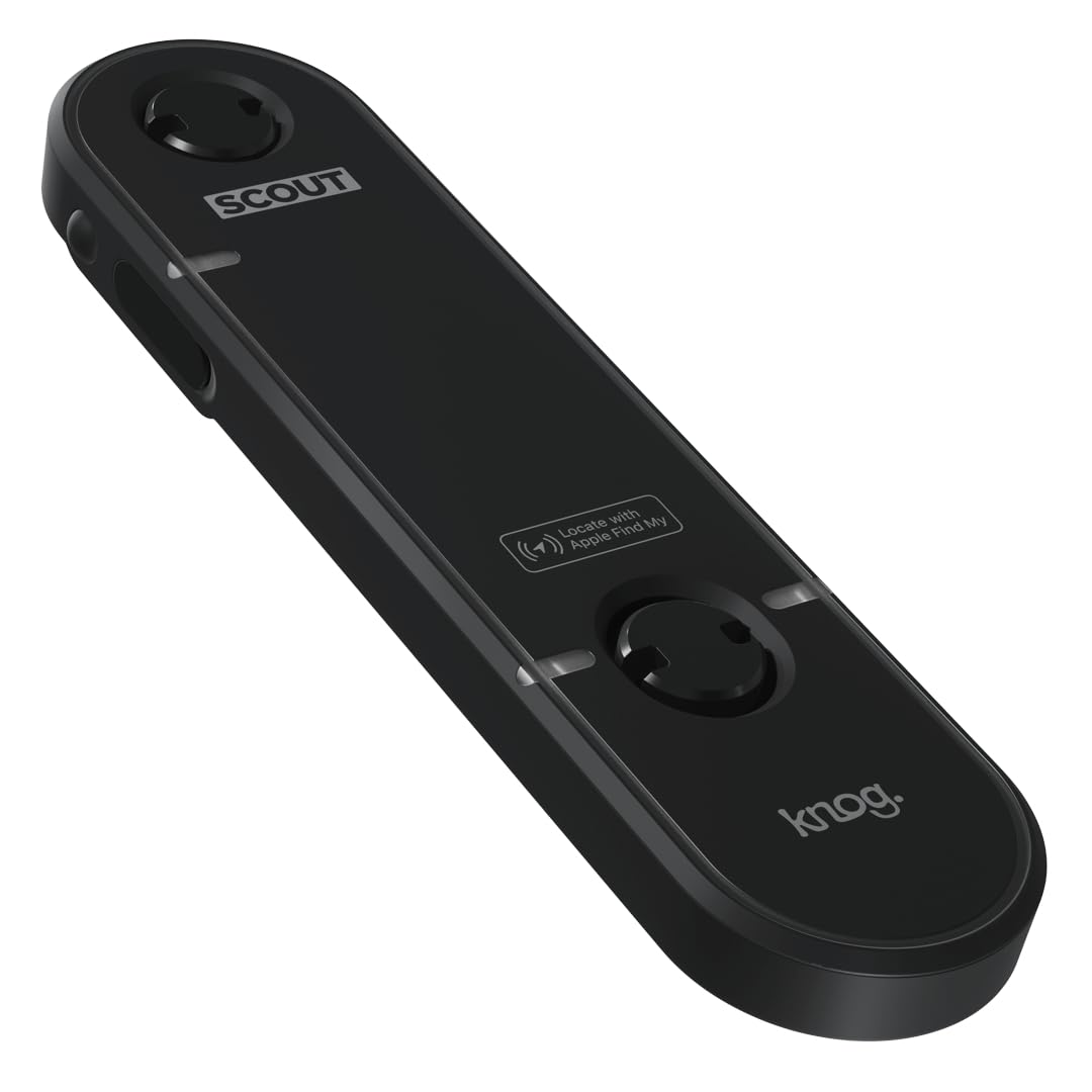 Knog Scout Bike Light - High Visibility Black Cycling Headlight for Night Riding & Commuting | USB Rechargeable, One Size Fits All Bicycles | Perfect for Urban Cycling, Mountain Biking & Road Safety