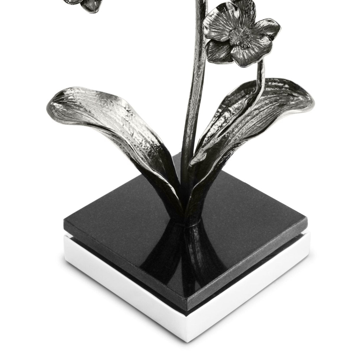 Elegant Black Orchid Table Lamp - Modern Home & Office Decor for Bedroom, Living Room, or Study - Perfect for Reading & Ambient Lighting