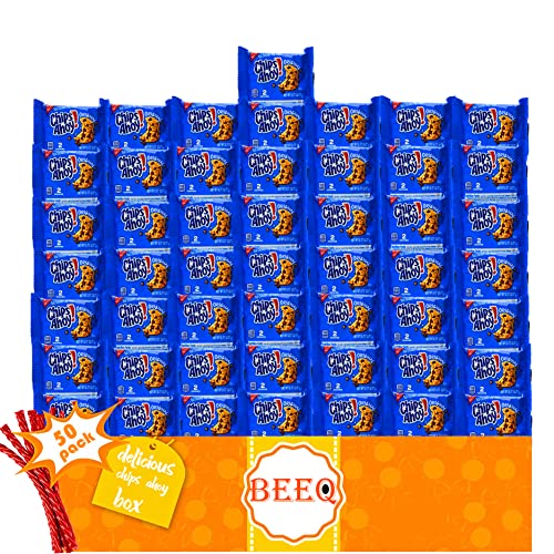 BEEQ - CHIPS AHOY! Original Chocolate Chip Cookies, 50 Count - Delicious Snack for Office, School & Family Gatherings