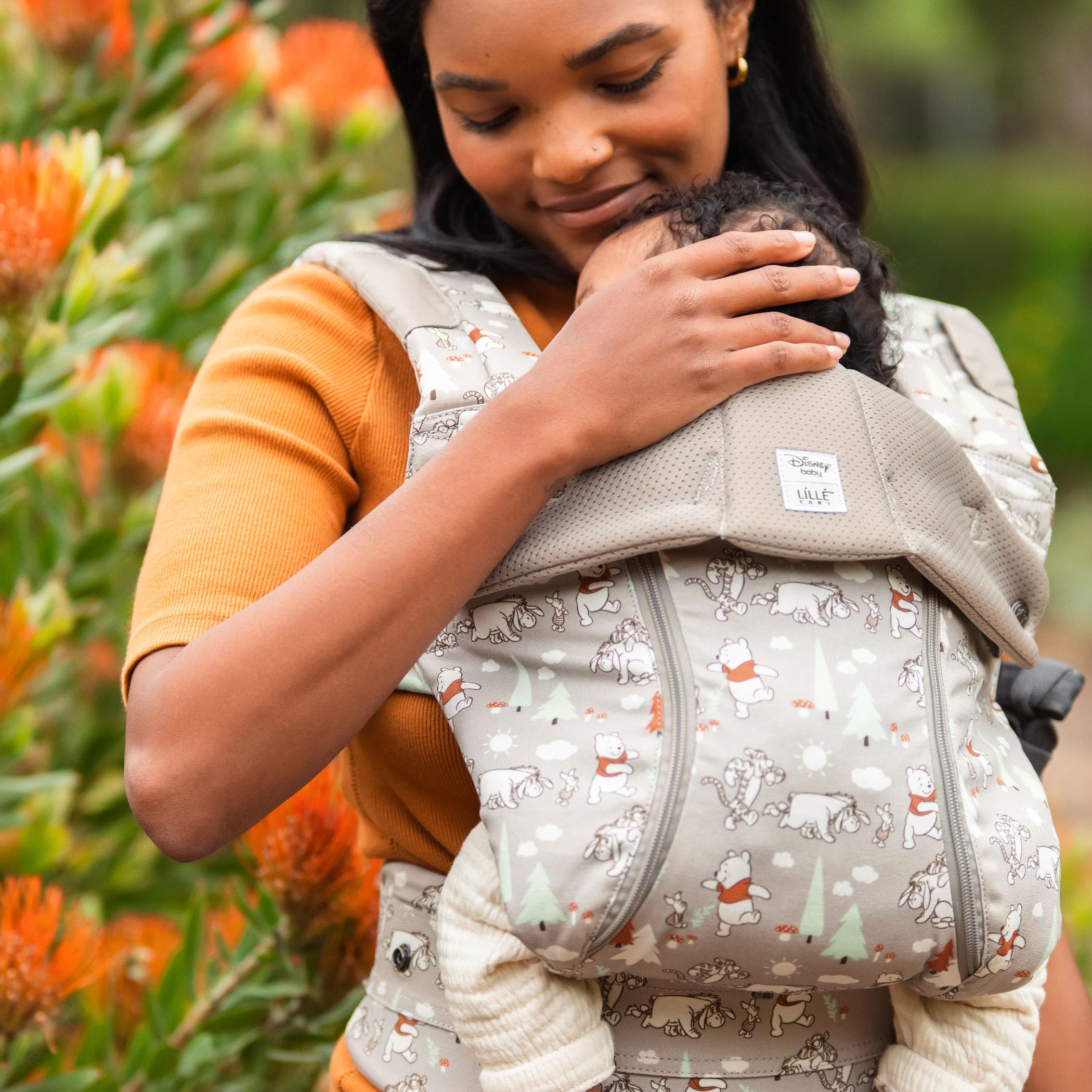 LÍLLÉbaby Complete All Seasons Ergonomic 6-in-1 Baby Carrier for Newborn to Toddler (7-45 lbs) - 360° Adjustable with Lumbar Support - Disney Pooh's Perfect Day Design - Perfect for Shopping, Hiking & Daily Errands