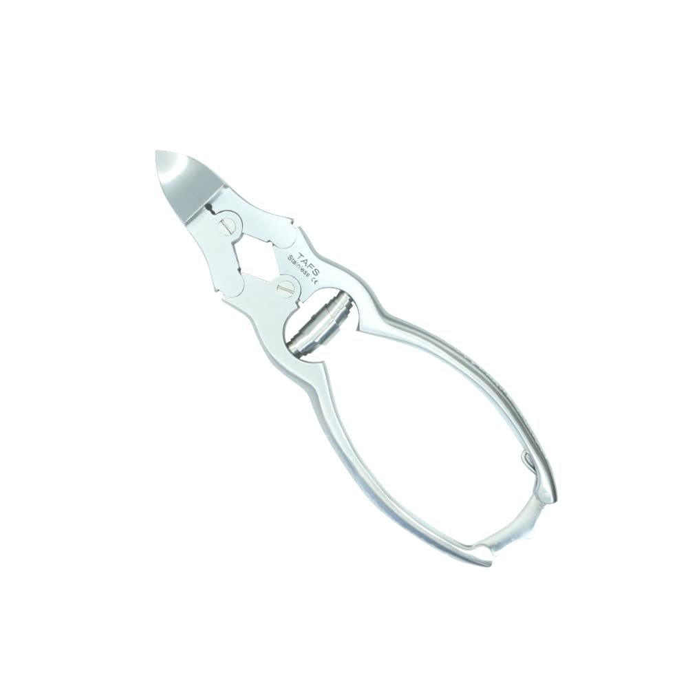 Heavy Duty Double Action Cantilever Nail Clipper - Professional 15cm Stainless Steel Nail Cutter for Thick Toenails (Chiropody Podiatry Tool) - Perfect for Home Pedicure & Diabetic Foot Care