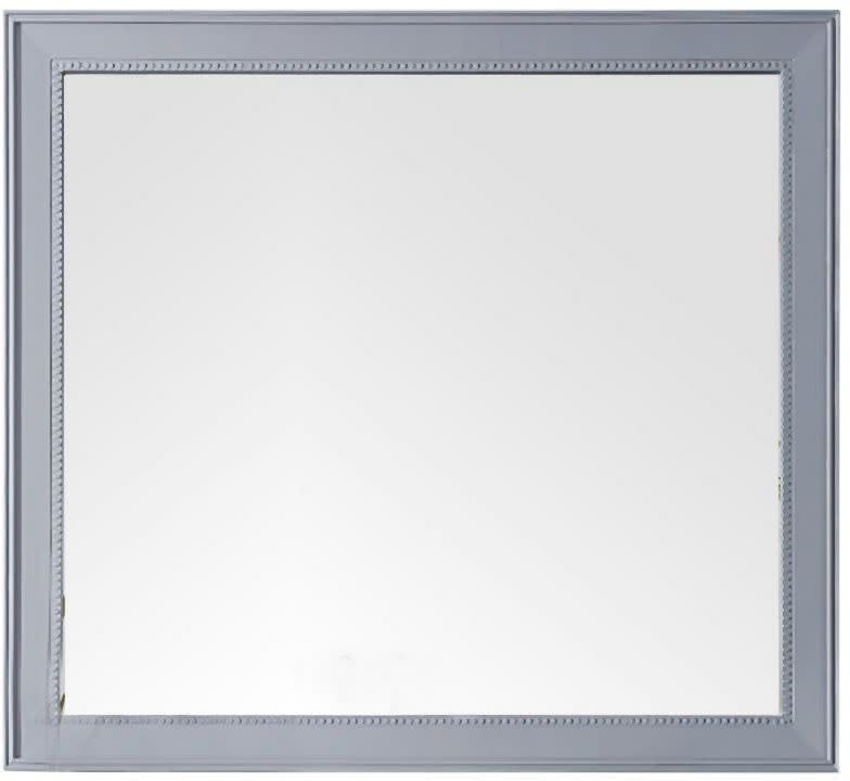 44 Inch Silver Gray Rectangular Wall Mirror - Perfect for Bathroom, Bedroom, or Entryway Decor