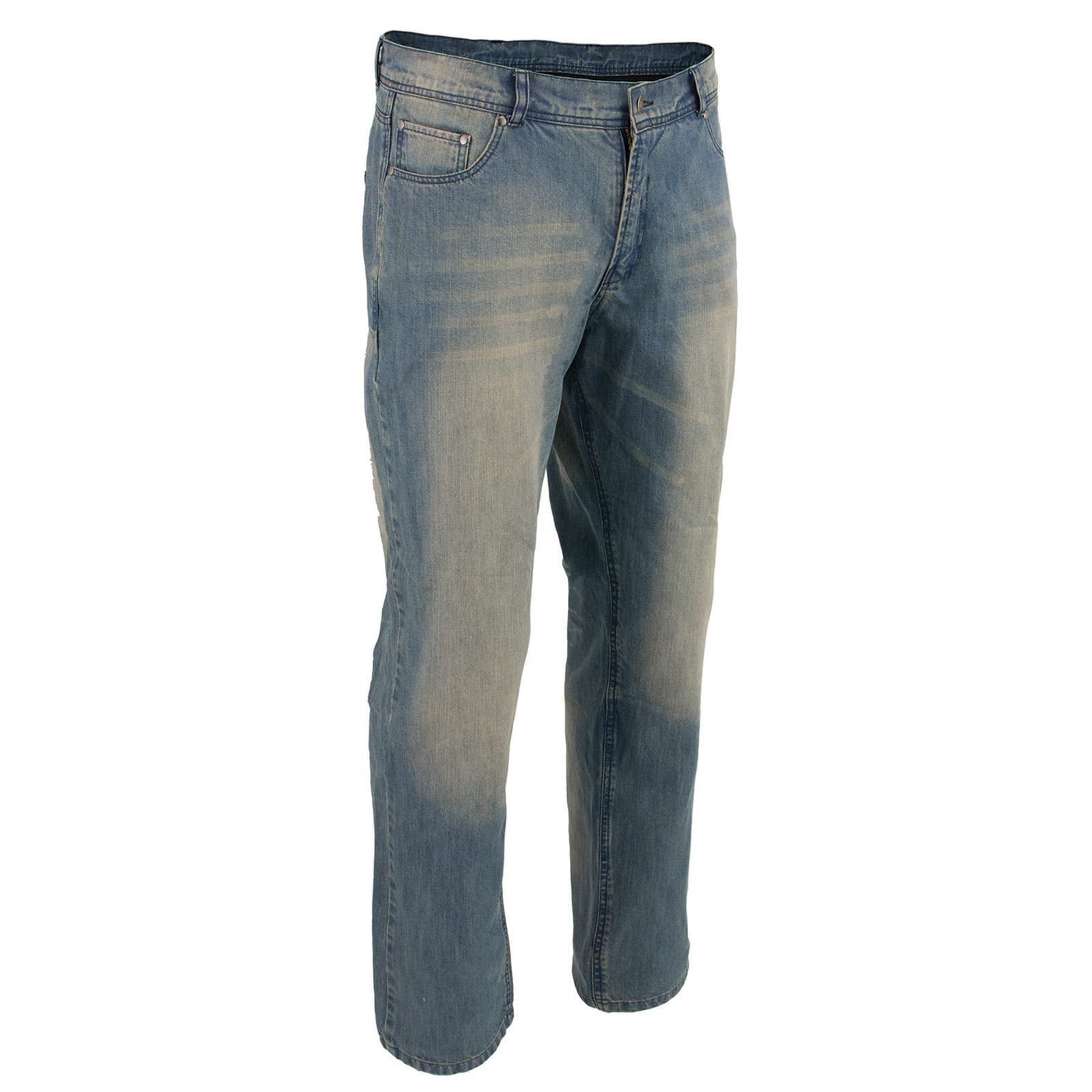 Milwaukee Leather Men's Motorcycle Armored Riding Jeans with Aramid Fiber Protection - Size 32 | Durable & Comfortable for Long Rides & Commuting