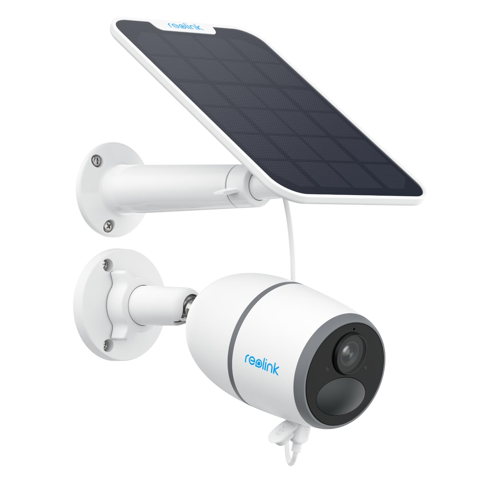 REOLINK Go Plus 4G LTE Cellular Security Camera - 2K Wireless Outdoor Camera with Solar Panel, Rechargeable Battery, 4MP Night Vision, 2-Way Audio, Smart Person/Vehicle Detection - Ideal for Home Security, Construction Sites, and Remote Property Monitoring