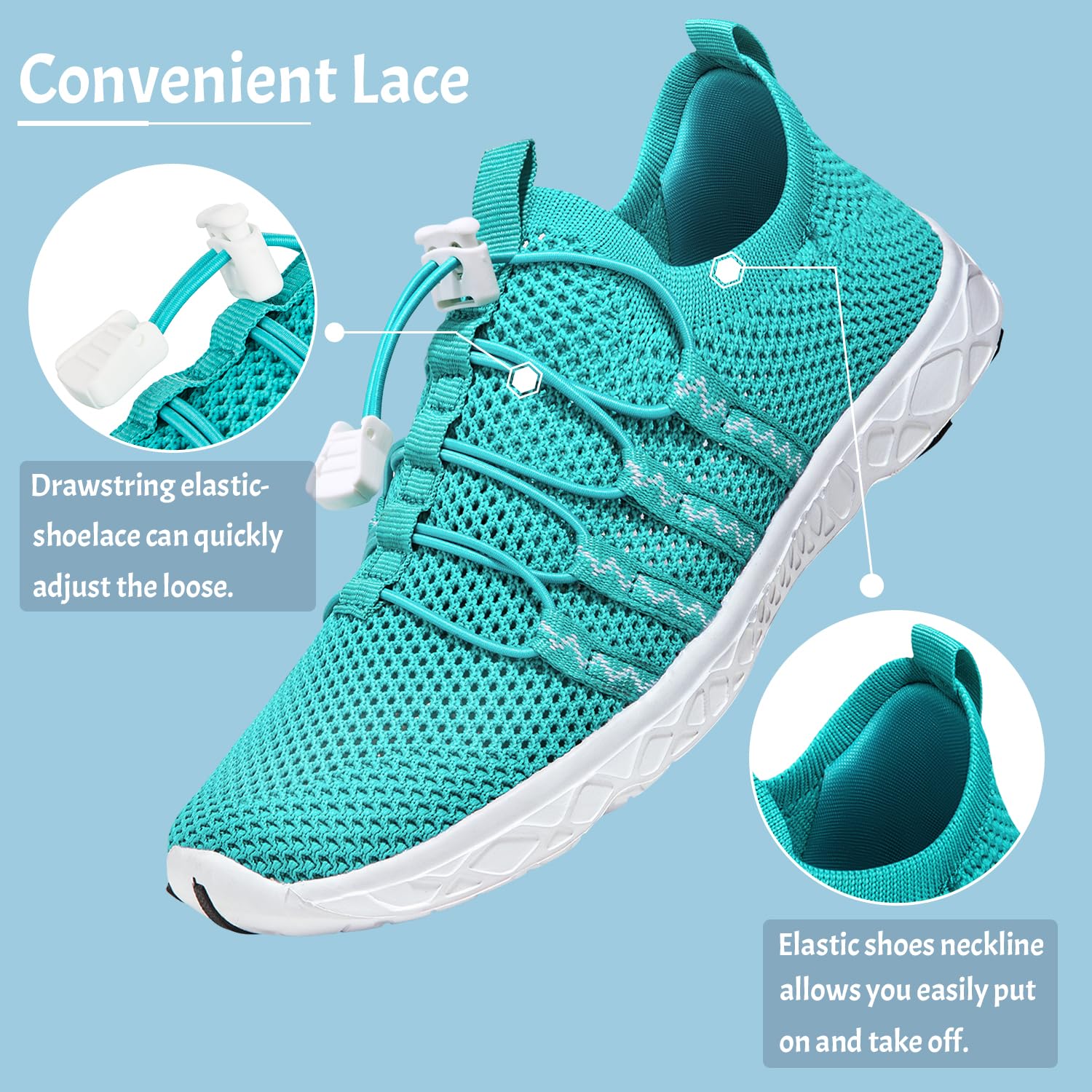 **ATHMILE Women's & Men's Water Shoes - Lightweight, Breathable Slip-On Sneakers for Walking, Tennis, Beach, Swimming, Kayaking | Gym, Travel & Work | Non-Slip Quick-Dry Sports Shoes**    *(Use for: Beach vacations, poolside walks, kayaking adventures, gym workouts, travel comfort & casual outings.)*
