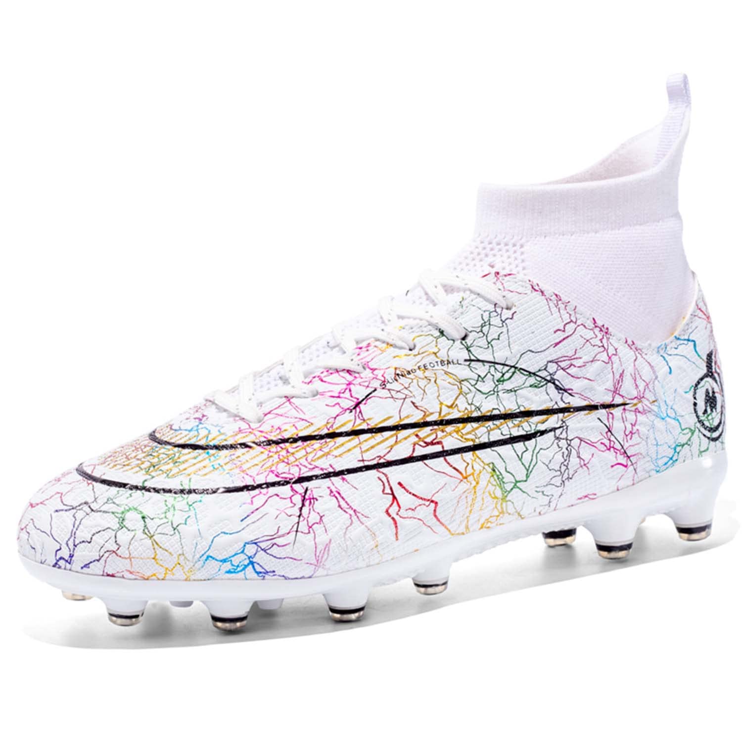 Men's Soccer Cleats - Lightweight Football Shoes for Outdoor & Indoor Play with High Grip - Perfect for Training, Matches & School Sports