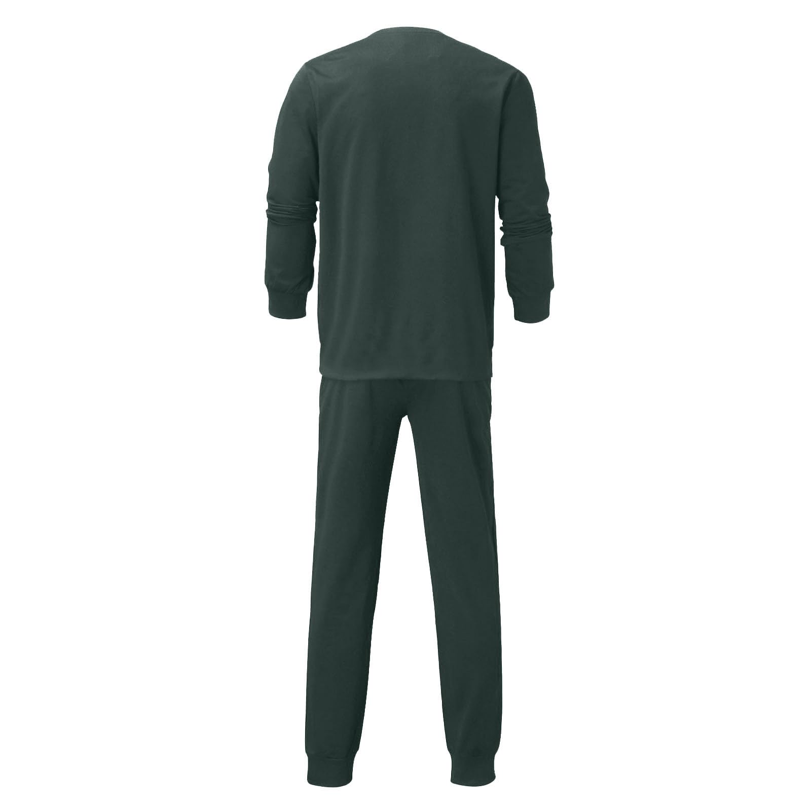 Men's Winter Tracksuit Set - Athletic Fit Plain Matching Outfit for Holiday & Gym