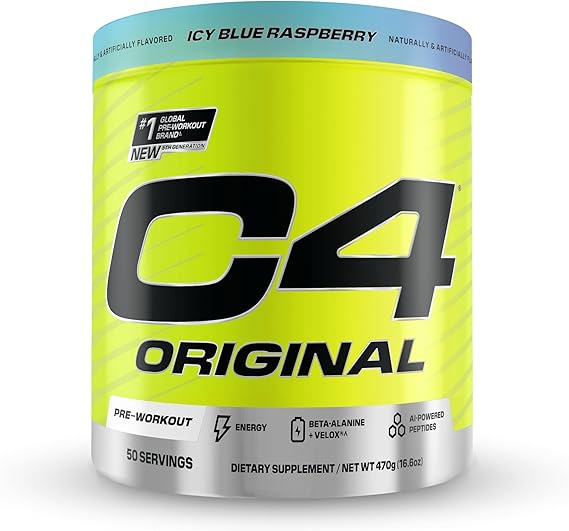 Cellucor C4 Original Pre Workout Powder - Energy & Endurance Booster for Gym, Running & Fitness Training