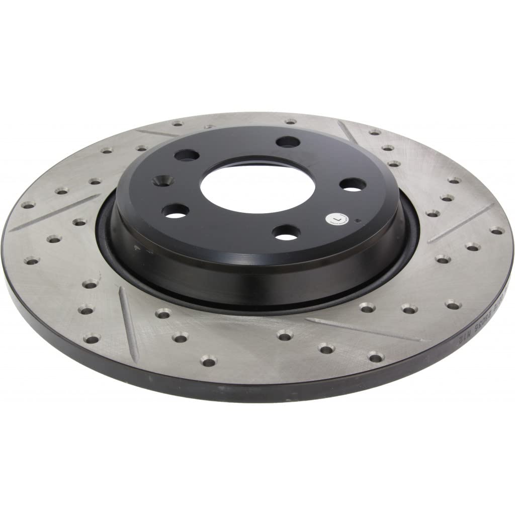 StopTech Drilled & Slotted Brake Rotor for Audi Allroad 2013-2016 - Rear Driver Side (Part# 127.33127L) | High-Performance Braking for Street & Track Use