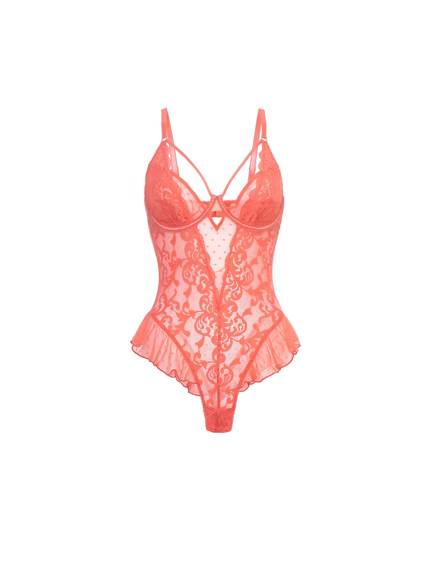 Lainey Lace Teddy - Sexy Lingerie for Women, Romantic Lace Babydoll Nightwear, Valentine's Gift for Her - Perfect for Date Nights, Bridal Shower, and Special Occasions