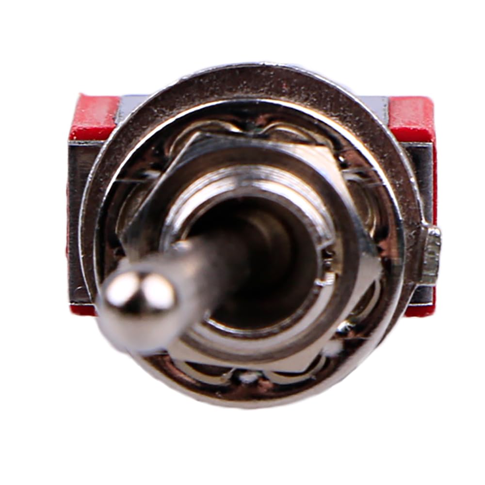 2 Way Mini Switch On/On DPDT 2-Way Toggle Switch - High Quality Electrical Switch for Guitar, Automotive & DIY Projects - Perfect for Electronics, Cars & Home Appliances