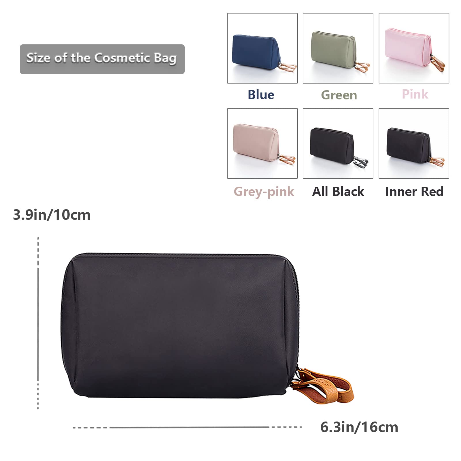 Stylish Red Cosmetic Makeup Bag for Women & Girls - Travel-Friendly Beauty Pouch for Purse, Toiletry & Organizer - Perfect for Daily Use, Travel & Gifts