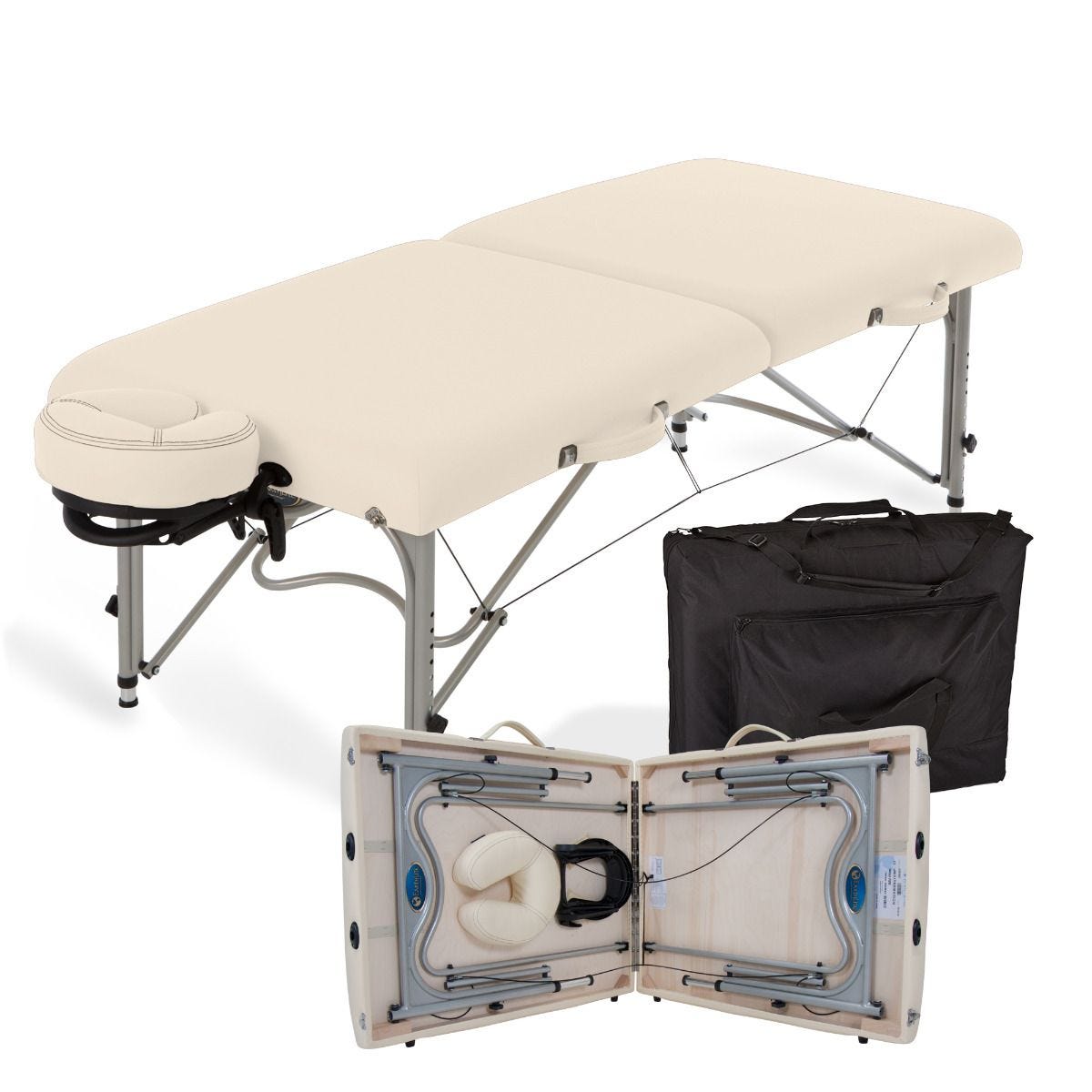 Earthlite Luna Portable Massage Table - Professional Foldable Massage Bed with Carrying Case - Perfect for Home, Spa, and On-the-Go Therapists