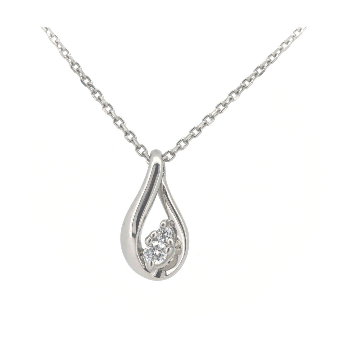 4℃ Diamond Pt850 Necklace for Women - Elegant 18K White Gold Pendant Necklace Jewelry Gift for Anniversary, Valentine's Day & Special Occasions