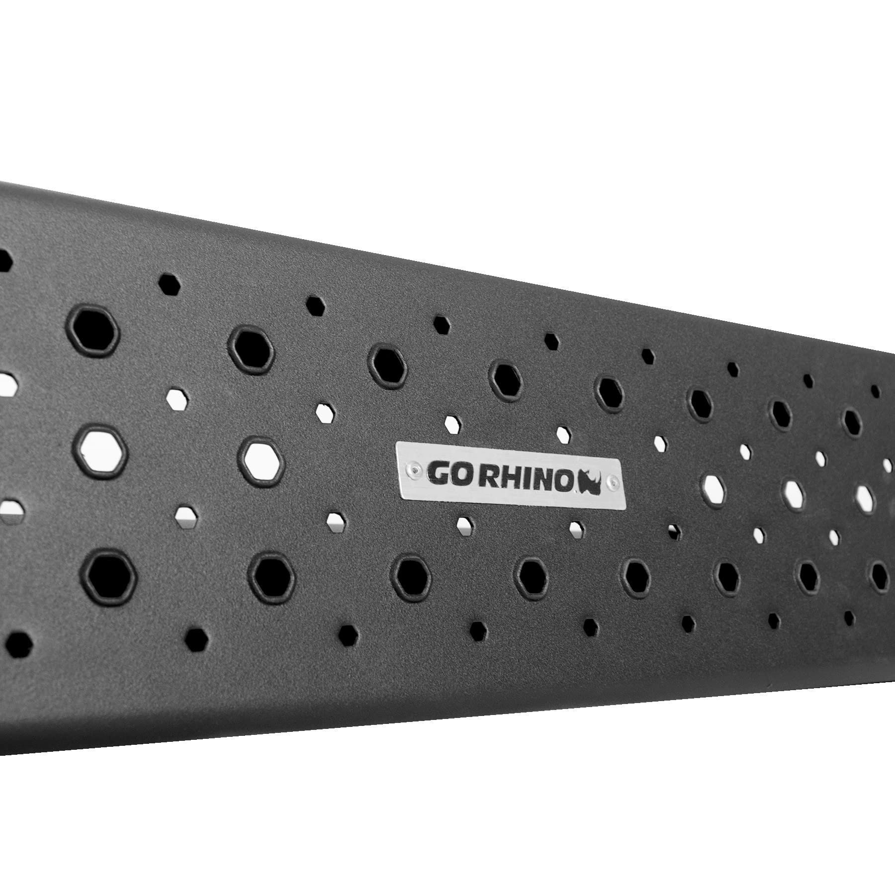 Go Rhino 660387T Black Steel Side Steps for Trucks & SUVs - Heavy Duty Running Boards for Off-Road & Daily Use
