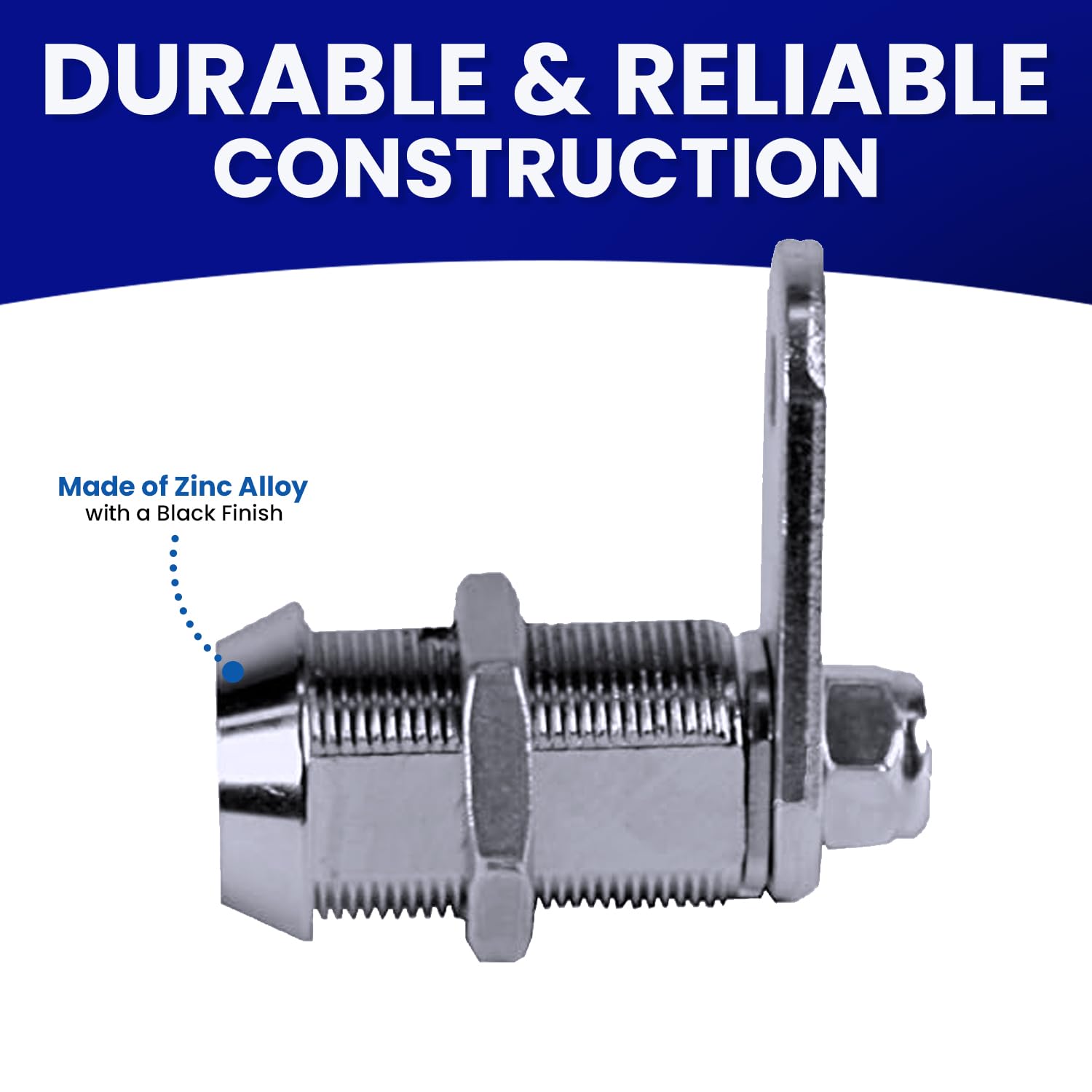 FJM Security MEI-2400AL-KD Tubular Cam Lock 1 ⅛