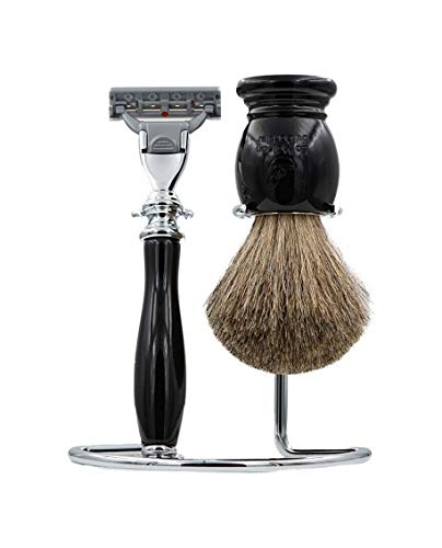 Premium Shaving Kit for Men - La Maison Du Barbier Complete Shaving Set with Razor, Brush & Cream - Perfect Gift for Father's Day & Grooming Enthusiasts - Ideal for Home Spa & Barber Shop Experience