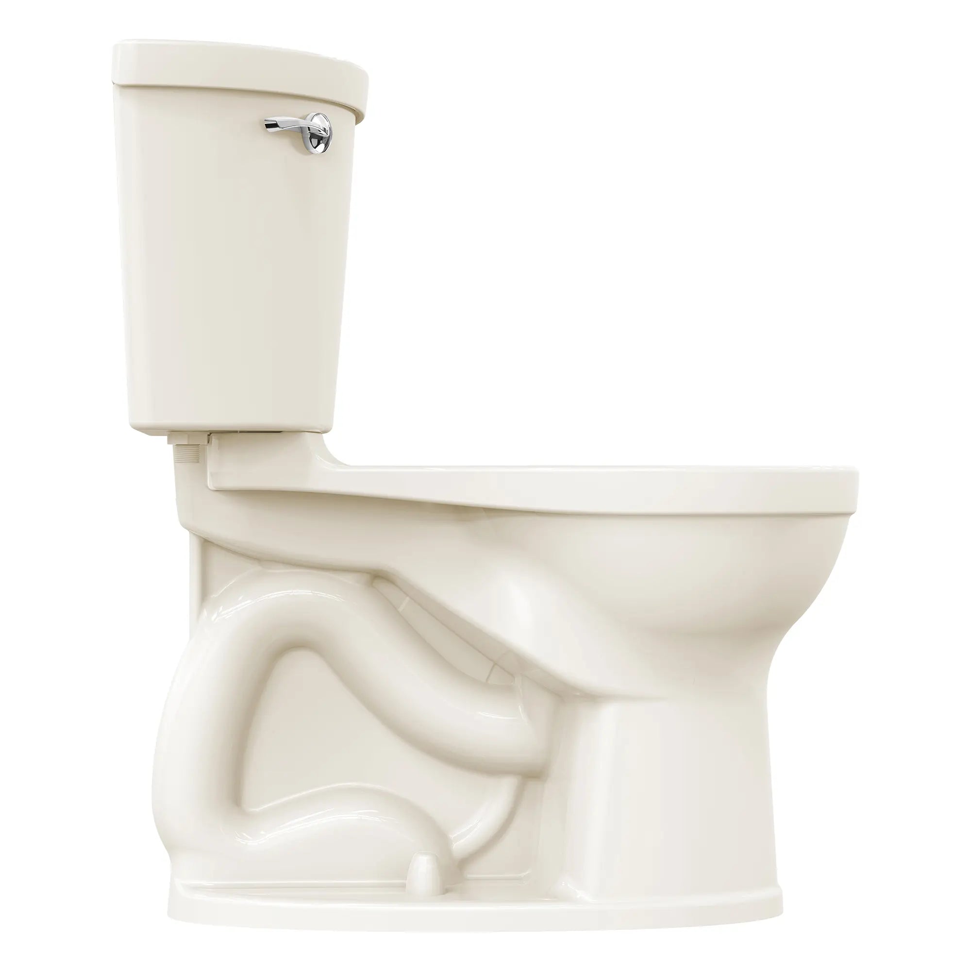 Champion PRO Two-Piece 1.28 GPF Water-Saving Round Front Toilet Bowl - Chair Height Comfort, Easy Installation for Bathroom Remodeling (Toilet Seat Not Included) - Perfect for Small Bathrooms, Apartments & Modern Homes