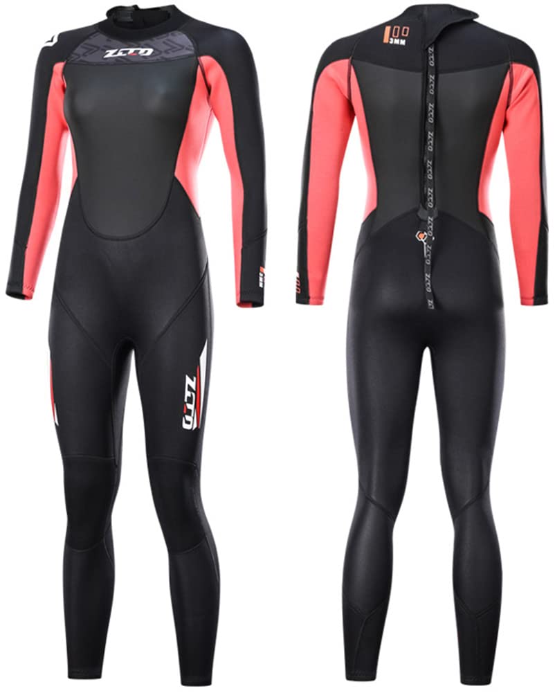 **YINSY 3MM Full Body Wetsuit for Men & Women - Back Zipper UV Protection Diving Suit for Scuba, Spearfishing, Snorkeling, Swimming & Water Sports | Perfect for Surfing, Canoeing & Outdoor Adventures**