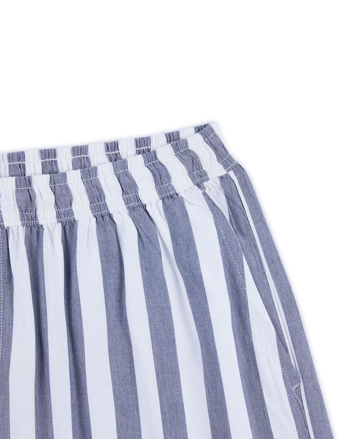 Stylish Poplin Stripe Shorts for Women - Comfortable Blue Summer Casual Shorts | Perfect for Beach, Vacation & Everyday Wear