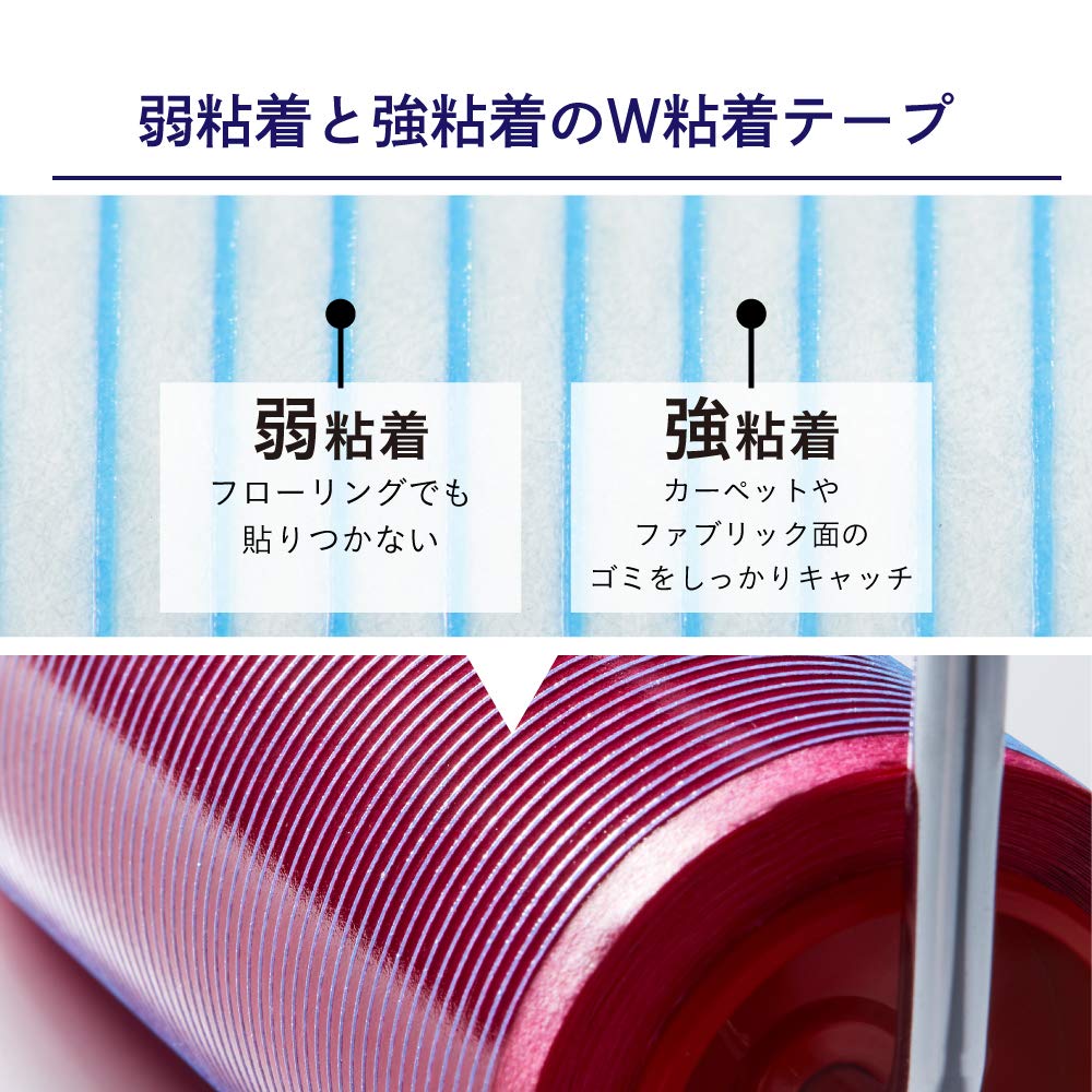 COLOCOLO Adhesive Refill Tape 2 Pack - Strong Double Sided Sticky Tape for Crafts, DIY Projects, Scrapbooking, Home & Office Use - Red Color
