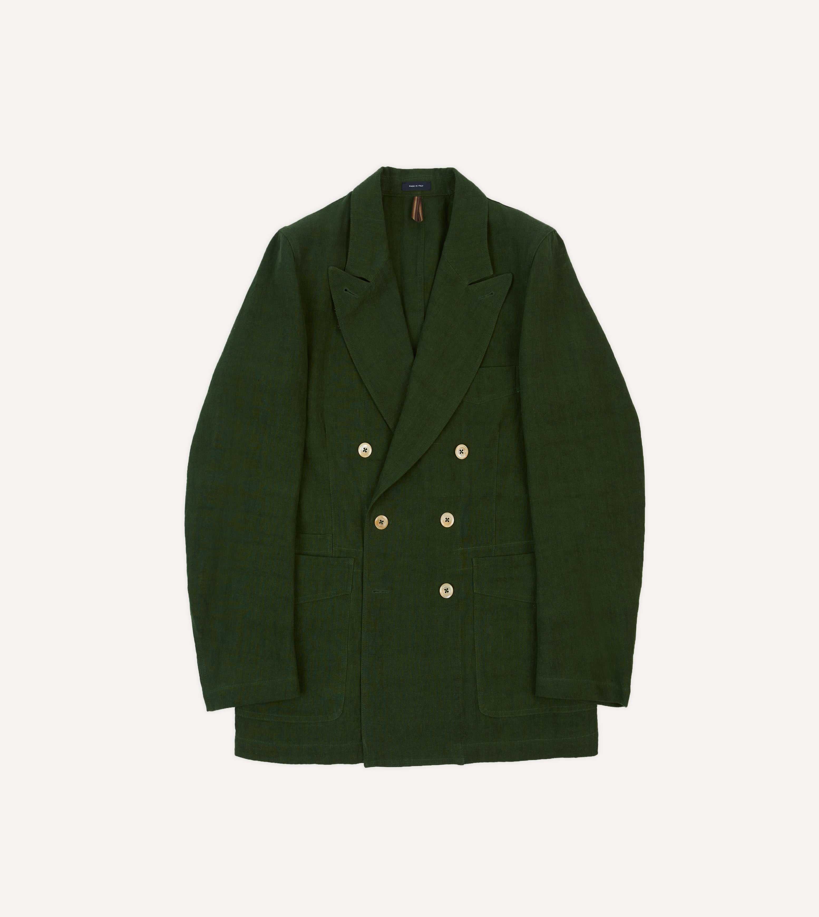 Green Linen Games Blazer Mk. III - Premium Men's Casual Jacket for Gaming & Lounge Wear | Comfortable & Stylish Outerwear for PC Gaming, Esports & Relaxing at Home